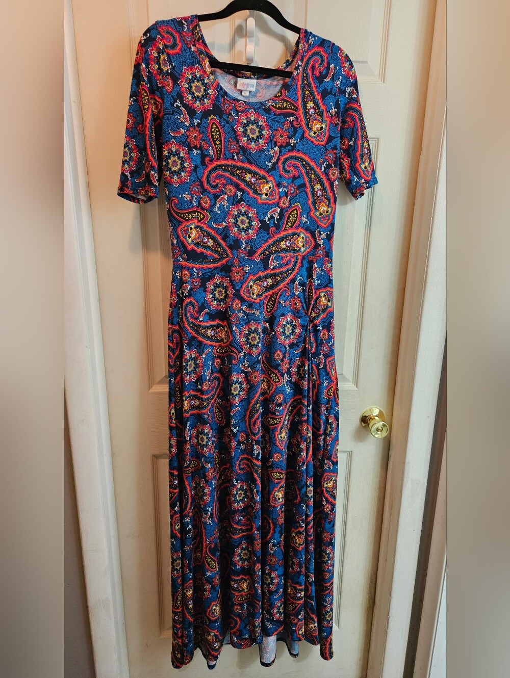 LuLaRoe Ana Maxi Dress Large Paisley